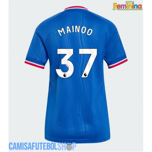 Camisa de time de futebol Manchester United Kobbie Mainoo #37 Replicas 2º Equipamento Feminina 2026-27 Manga Curta